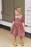 Ren + Rouge Jacquard Dress w/ Lace Collar - Let Them Be Little, A Baby & Children's Clothing Boutique