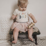 Finn + Emma Graphic Onesie - I Love Dad - Let Them Be Little, A Baby & Children's Boutique