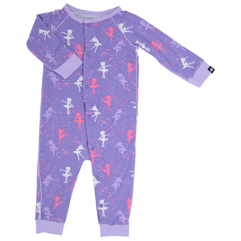Sweet Bamboo Piped Romper - Ballerina - Let Them Be Little, A Baby & Children's Boutique