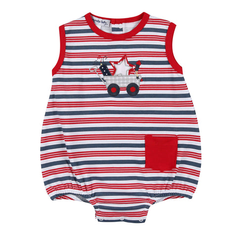 Magnolia Baby Applique Sleeveless Bubble - 4th of July Wagon - Let Them Be Little, A Baby & Children's Clothing Boutique