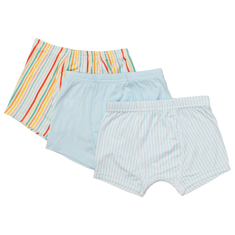 Macaron + Me 3 Pack Boxer Brief - Light Blue, Jelly Bean Stripe, & Seersucker - Let Them Be Little, A Baby & Children's Clothing Boutique