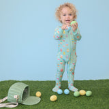 Macaron + Me Zipper Footsie - Easter Eggs - Let Them Be Little, A Baby & Children's Clothing Boutique