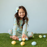 Macaron + Me Long Sleeve Toddler PJ Set - Easter Eggs - Let Them Be Little, A Baby & Children's Clothing Boutique