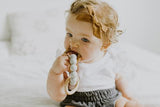 Chewable Charm Silicone + Wood Teether Toy - Grey - Let Them Be Little, A Baby & Children's Boutique