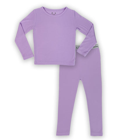 Bellabu Bear 2 piece PJ Set - Lavender - Let Them Be Little, A Baby & Children's Boutique