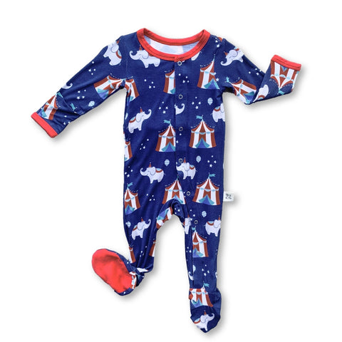 Kozi & Co Snap Footie - Circus Nights - Let Them Be Little, A Baby & Children's Boutique