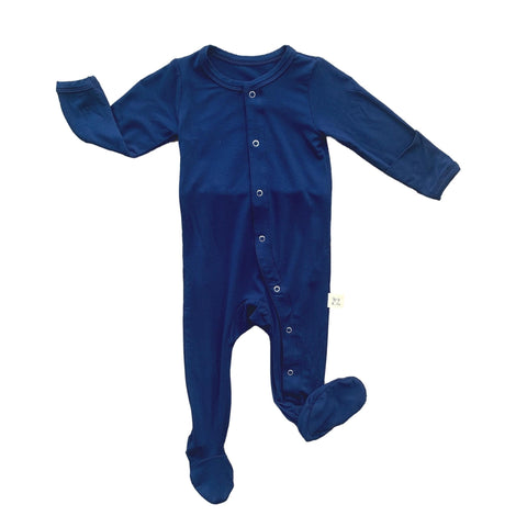 Kozi & Co Snap Footie - Midnight Solid - Let Them Be Little, A Baby & Children's Boutique