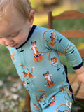 Kozi & Co Snap Footie - Tiger Act - Let Them Be Little, A Baby & Children's Boutique