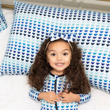 Macaron + Me Printed Pillow Case Set - Rainbow Blues - Let Them Be Little, A Baby & Children's Clothing Boutique