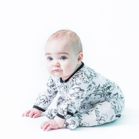 Peregrine Signature Footed Sleeper - Floral - Let Them Be Little, A Baby & Children's Boutique
