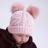 Huggalugs Fluffer Beanie - Blush Pink - Let Them Be Little, A Baby & Children's Boutique