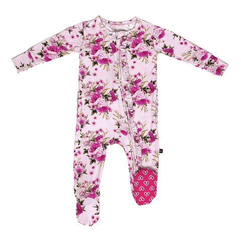 Lev Baby Ruffled Zippered Footie - Evie - Let Them Be Little, A Baby & Children's Clothing Boutique