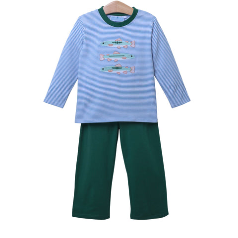 Trotter Street Kids Pants Set - Gone Fishing - Let Them Be Little, A Baby & Children's Clothing Boutique