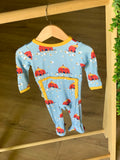 Kozi & Co Snap Footie - Red Barns - Let Them Be Little, A Baby & Children's Clothing Boutique