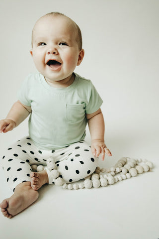 Baby Sprouts Pocket Tee - Aloe - Let Them Be Little, A Baby & Children's Clothing Boutique