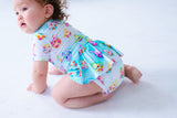 Birdie Bean Short Sleeve Birdie Twirl Bodysuit - Elijah - Let Them Be Little, A Baby & Children's Clothing Boutique