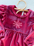 Velvet Fawn Vivian Velvet Bubble - Let It Snow PREORDER - Let Them Be Little, A Baby & Children's Clothing Boutique