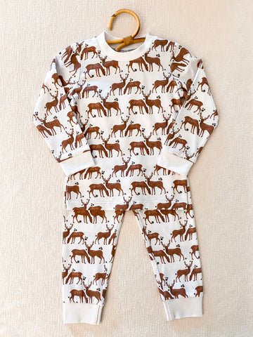 Velvet Fawn Long Sleeve PJ Set - Under the Stars PREORDER - Let Them Be Little, A Baby & Children's Clothing Boutique