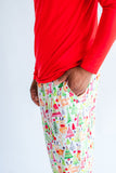 Birdie Bean Men's Long Sleeve Lounge Set - Clark (Red Top) - Let Them Be Little, A Baby & Children's Clothing Boutique