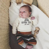 Tenth & Pine Long Sleeve Onesie - Human Kind - Let Them Be Little, A Baby & Children's Boutique