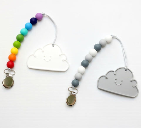 Getting Sew Crafty Clip on Teether - Gray Cloud - Let Them Be Little, A Baby & Children's Boutique