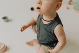 Babysprouts Pocket Tank - Dusty Blue - Let Them Be Little, A Baby & Children's Clothing Boutique