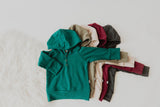 Babysprouts Henley Hoodie - Peacock - Let Them Be Little, A Baby & Children's Clothing Boutique