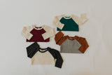 Babysprouts Baseball Tee - Medium Gray/Rust - Let Them Be Little, A Baby & Children's Clothing Boutique