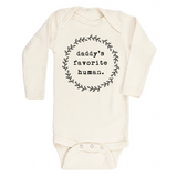Tenth & Pine Long Sleeve Onesie - Daddy's Favorite Human - Let Them Be Little, A Baby & Children's Boutique