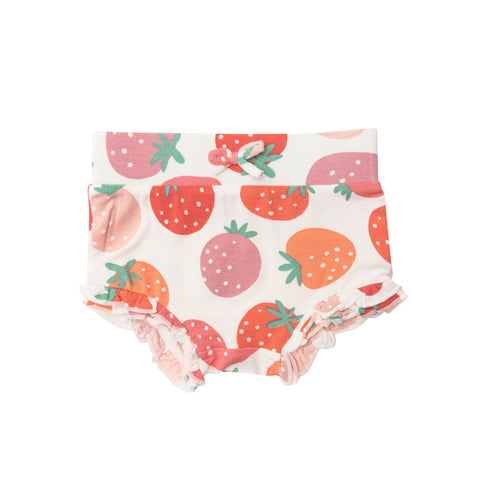 Angel Dear High Waisted Shorts - Strawberries - Let Them Be Little, A Baby & Children's Clothing Boutique