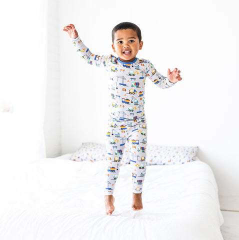 Macaron + Me Long Sleeve Toddler PJ Set - Little Diggers - Let Them Be Little, A Baby & Children's Clothing Boutique