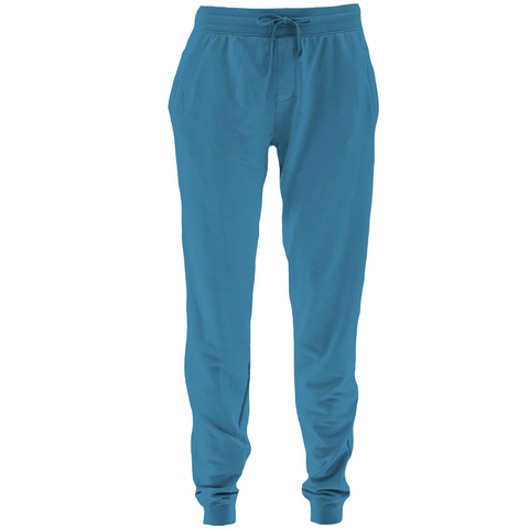 Kickee Pants Men's Luxe Solid Jersey Joggers - Cerulean Blue - Let Them Be Little, A Baby & Children's Clothing Boutique