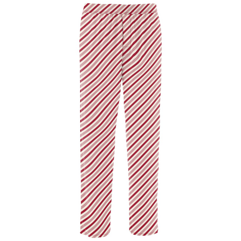 Kickee Pants Men's Print Pajama Pants - Crimson Candy Cane Stripe - Let Them Be Little, A Baby & Children's Clothing Boutique