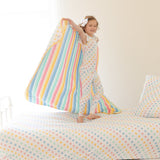 Macaron + Me Triple Layer Stroller Blanket - Macarons / Ombre Stripe - Let Them Be Little, A Baby & Children's Clothing Boutique