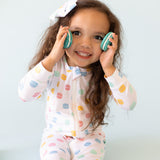 Macaron + Me Zipper Romper - Macarons - Let Them Be Little, A Baby & Children's Clothing Boutique