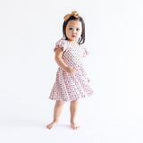 Macaron + Me Flutter Sleeve Swing Dress - Western Stars - Let Them Be Little, A Baby & Children's Clothing Boutique