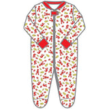 Magnolia Baby Printed Zipper Footie - Heads or Tails - Let Them Be Little, A Baby & Children's Clothing Boutique