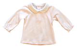 Pineapple Sunshine Long Sleeve Peter Pan Collar Top - Pink - Let Them Be Little, A Baby & Children's Clothing Boutique