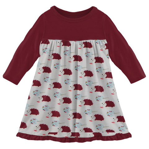 Kickee Pants Classic Long Sleeve Swing Dress - Natural Art Class - Let Them Be Little, A Baby & Children's Clothing Boutique