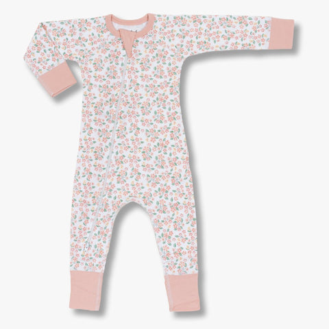 Sapling Child Convertible Zip Romper - Pear Blossom - Let Them Be Little, A Baby & Children's Clothing Boutique
