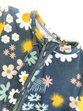 Emerson & Friends Bamboo Footie - Blue Daisy - Let Them Be Little, A Baby & Children's Boutique