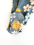 Emerson & Friends Bamboo Footie - Blue Daisy - Let Them Be Little, A Baby & Children's Boutique