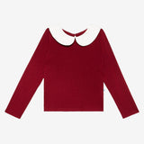 Posh Peanut Long Sleeve Peterpan Collar T-Shirt & Skirted Legging Set - Leonora - Let Them Be Little, A Baby & Children's Clothing Boutique