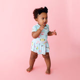 Posh Peanut Short Sleeve Twirl Skirt Bodysuit - Donuts - Let Them Be Little, A Baby & Children's Clothing Boutique