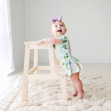 Posh Peanut Short Sleeve Henley Twirl Skirt Bodysuit - Erin - Let Them Be Little, A Baby & Children's Boutique