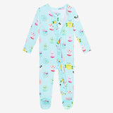 Posh Peanut Ruffled Zipper Footie - Donuts - Let Them Be Little, A Baby & Children's Clothing Boutique
