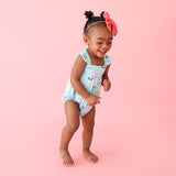 Posh Peanut Ruffled Cap Sleeve Bubble Romper - Donuts - Let Them Be Little, A Baby & Children's Clothing Boutique