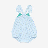 Posh Peanut Ruffled Cap Sleeve Henley Bubble Romper - Grace - Let Them Be Little, A Baby & Children's Clothing Boutique