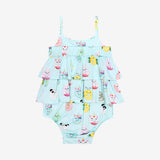 Posh Peanut Ruffled Spaghetti Strap Bubble Romper - Donuts - Let Them Be Little, A Baby & Children's Clothing Boutique
