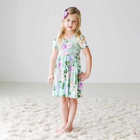 Posh Peanut Short Sleeve Twirl Dress - Erin - Let Them Be Little, A Baby & Children's Boutique
